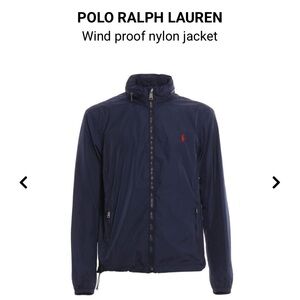 Polo Ralph Lauren Wind proof nylon zip up jacket with stowaway hood size Small